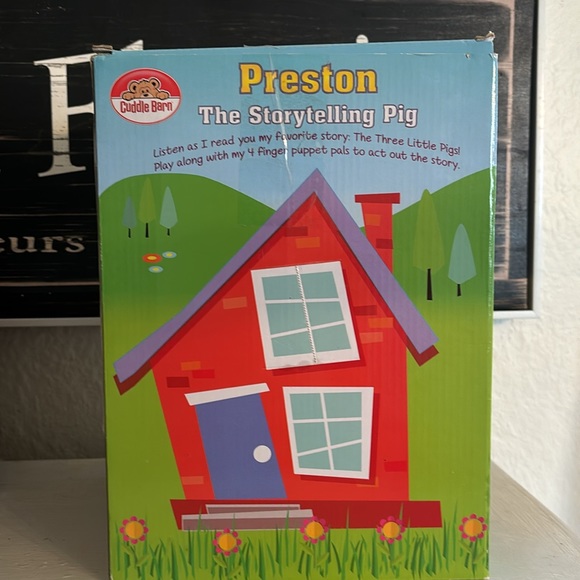 Preston the Storytelling Pig Cute Plush Puppets NIB - Picture 4 of 8